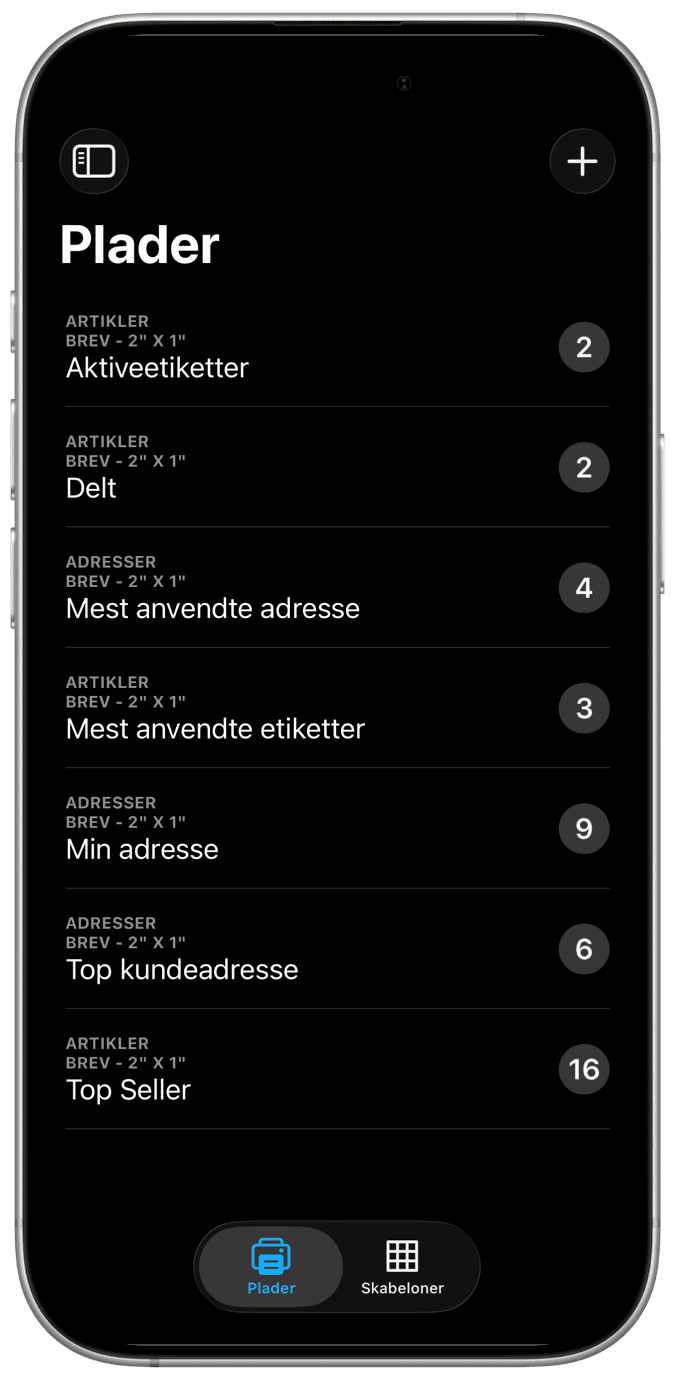 Adresseetiketter