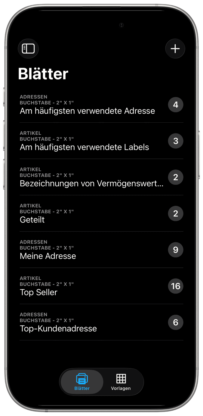Adressetiketten