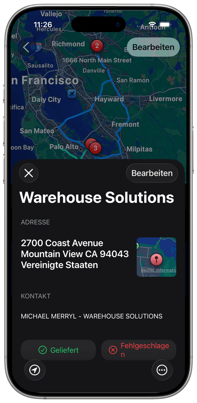 App zur Routenoptimierung mit mehreren Stopps