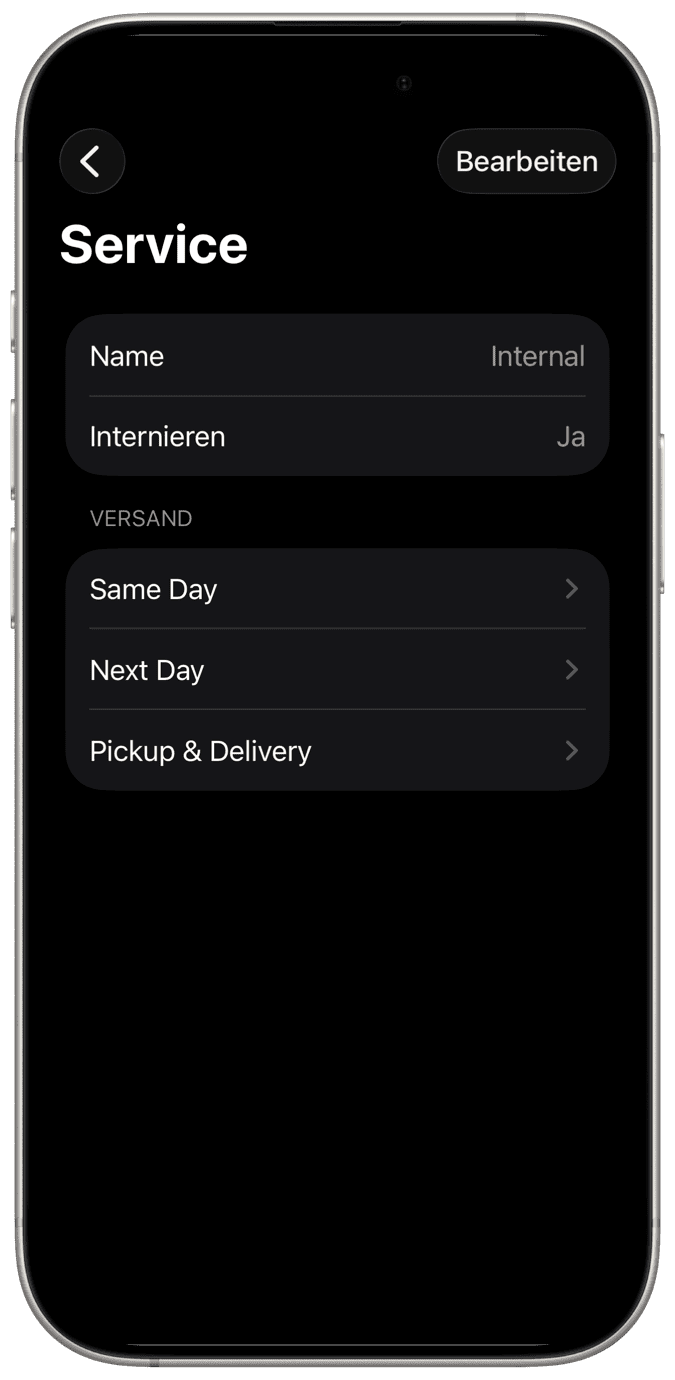 Versandmanagement-App für iPhone, iPad und Mac