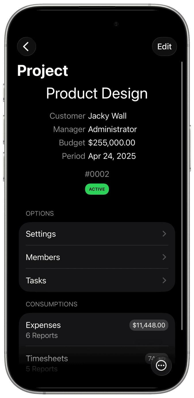 Manage Projects