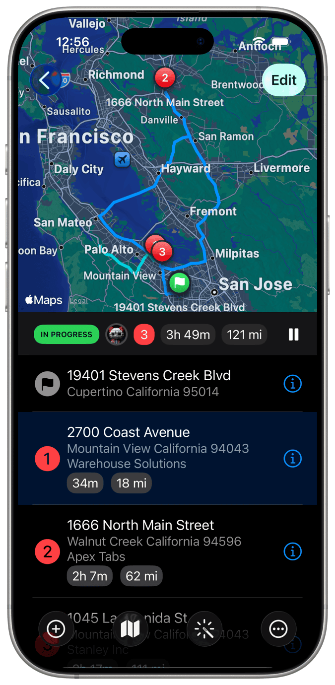 Route Planner App for Deliveries and Service
