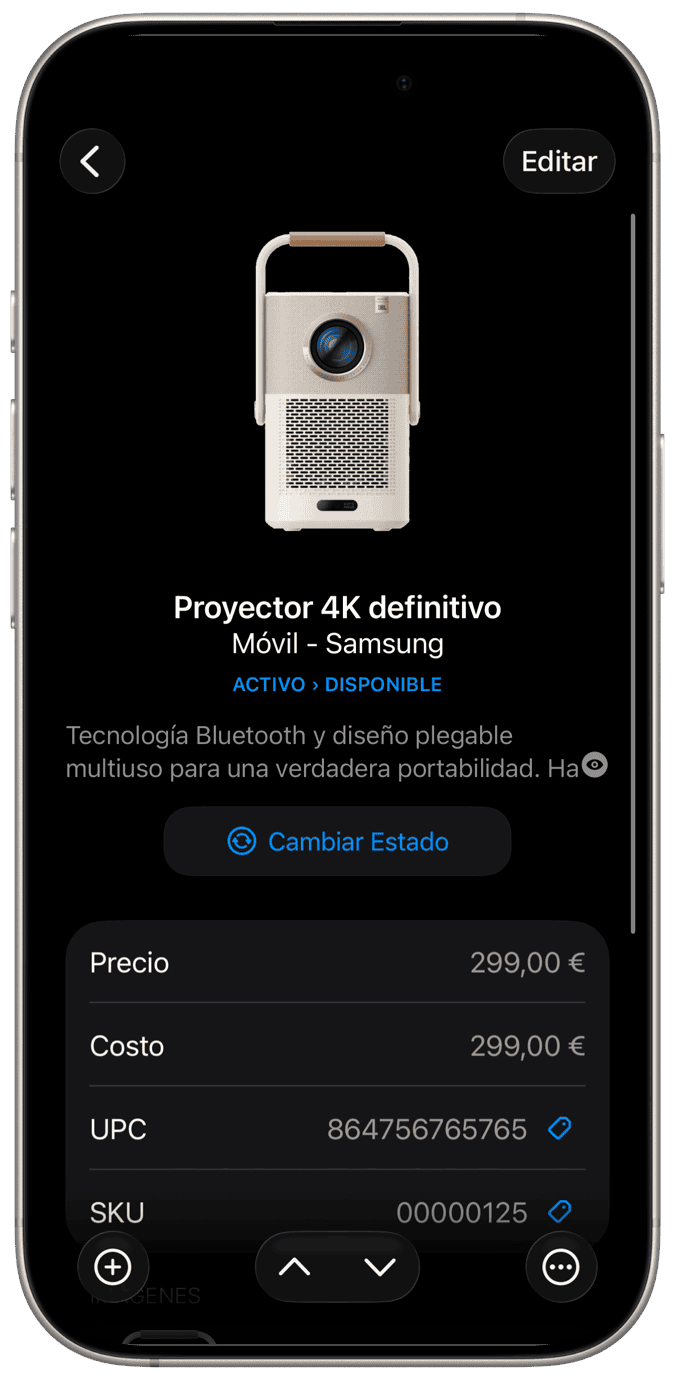 Aplicación de gestión de activos para empresas