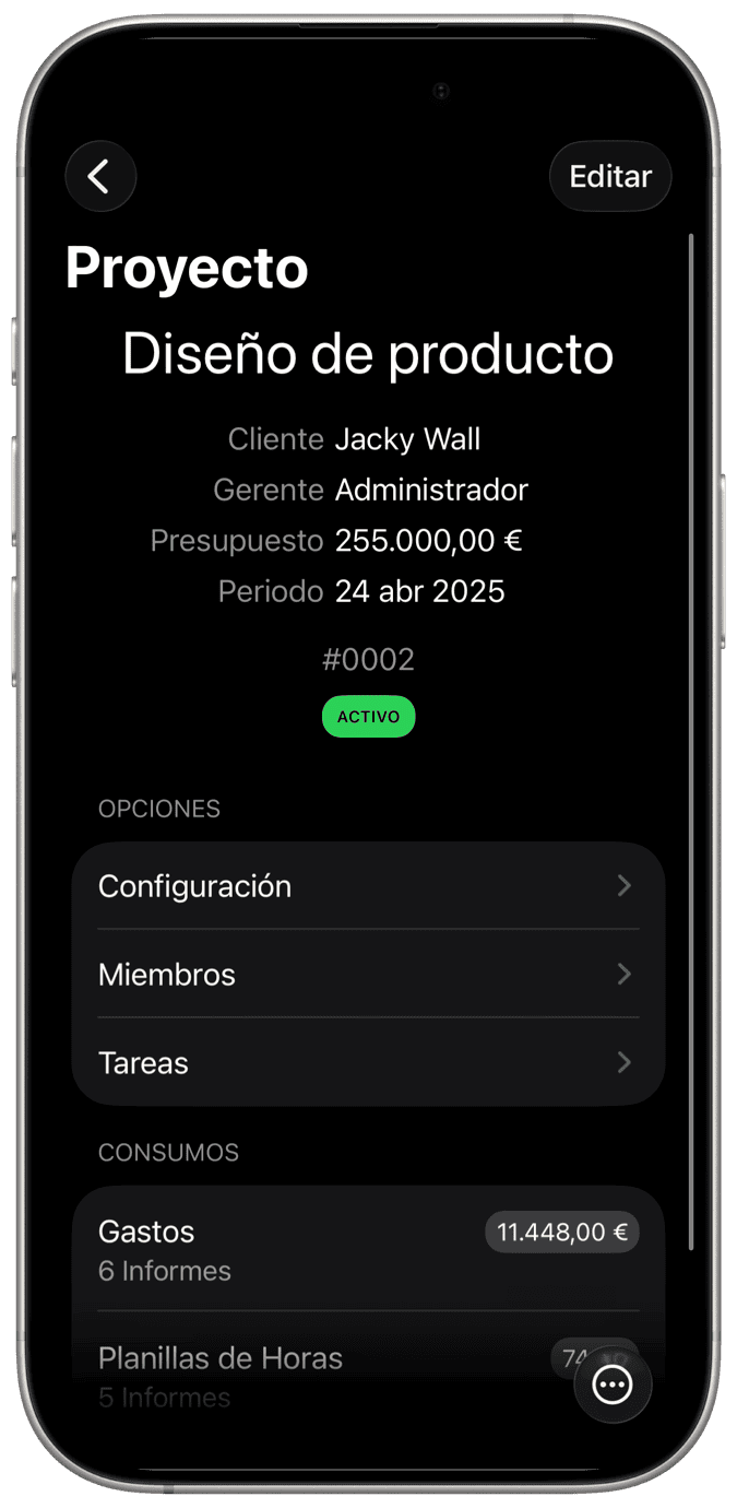 gestionar proyectos