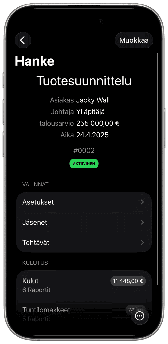 Projektien hallinta