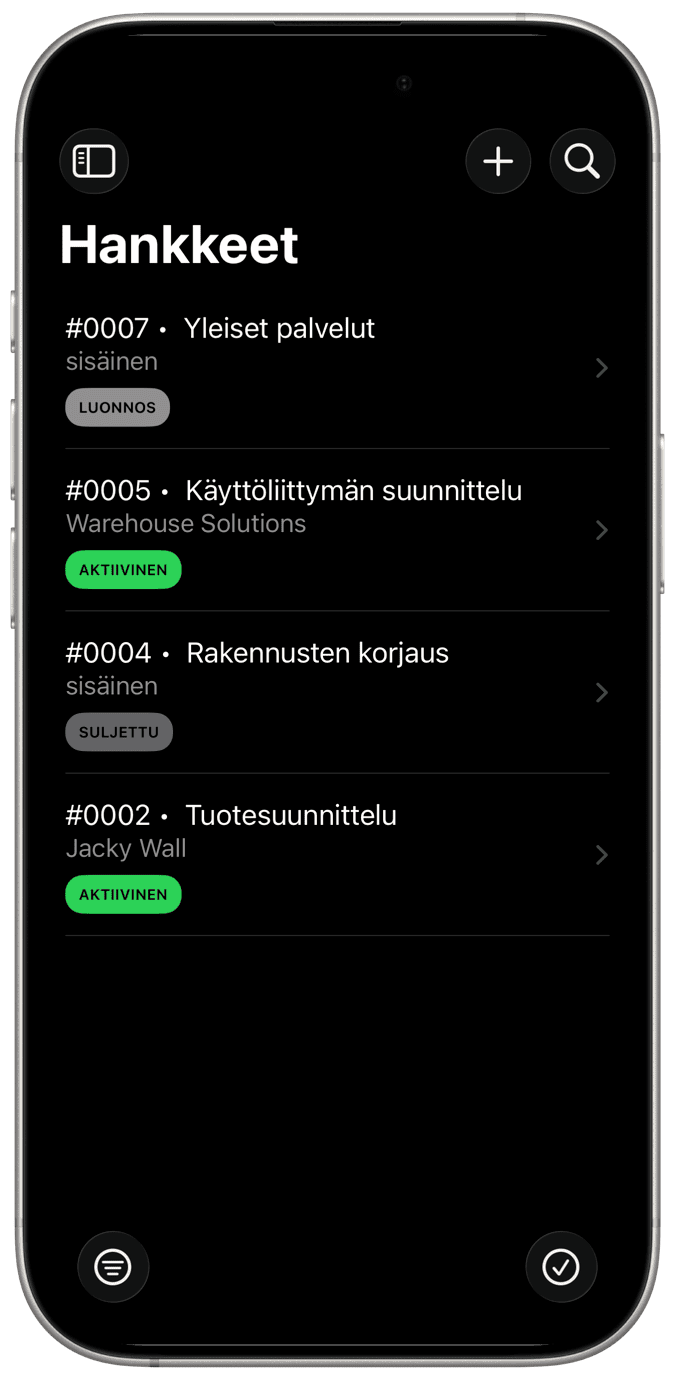 Projektien hallinta