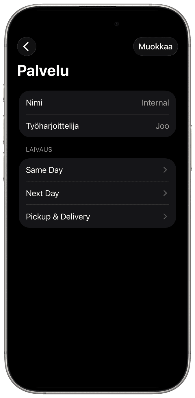 Lähetyksen hallintasovellus iPhonelle, iPadille ja Macille