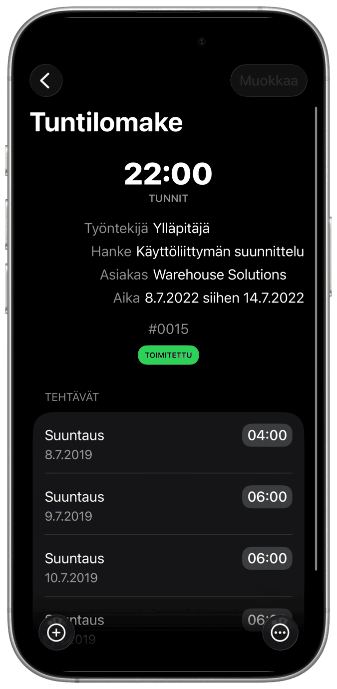 Ajansyöttö on tehty yksinkertaiseksi.