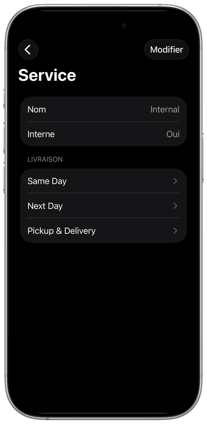 Application de gestion des expéditions pour iPhone, iPad et Mac