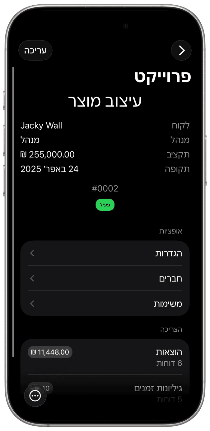ניהול פרויקטים