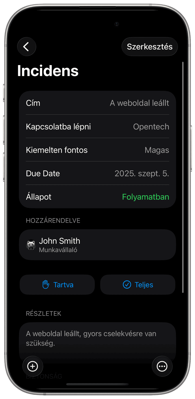 Feladatok