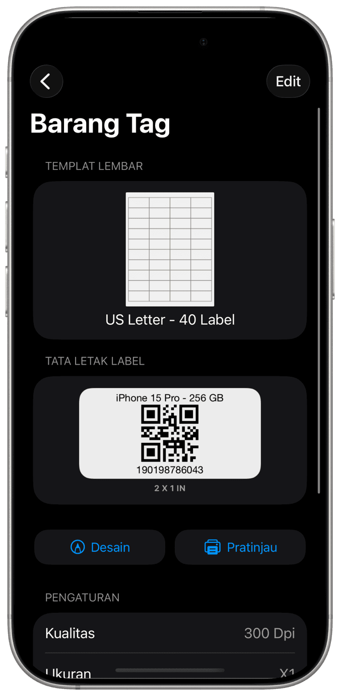 Desain Barcode