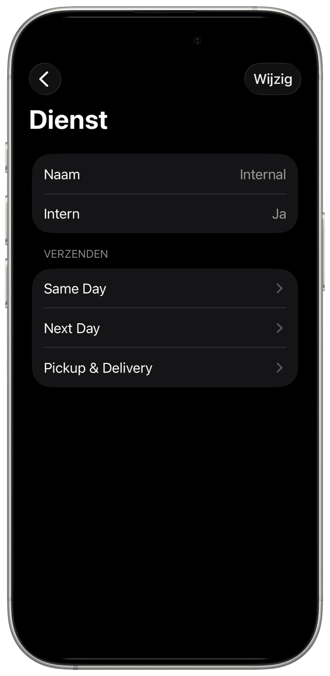Verzendbeheer-app voor iPhone, iPad en Mac