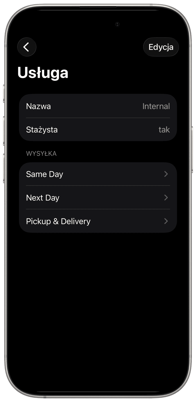 Aplikacja do zarządzania wysyłką na iPhone'a, iPada i Maca