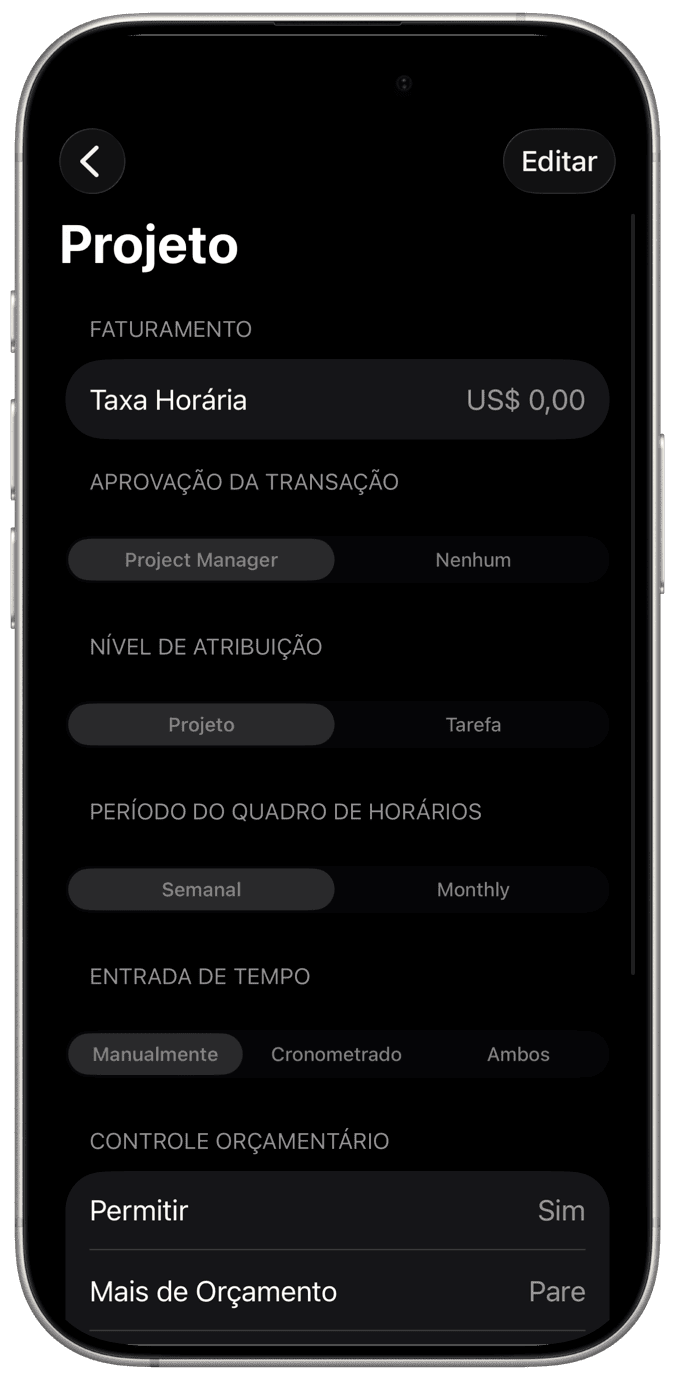 Gerenciar projeto