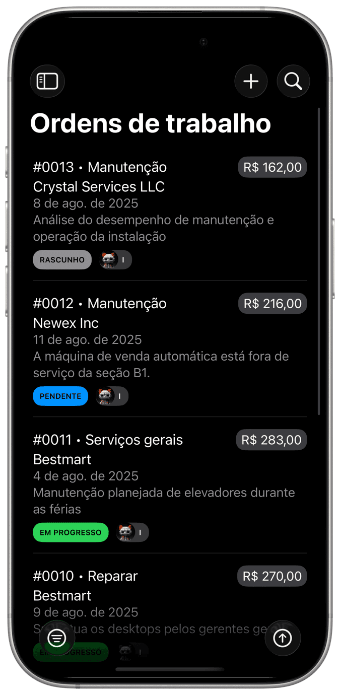 Gestão de Ordem de Trabalho
