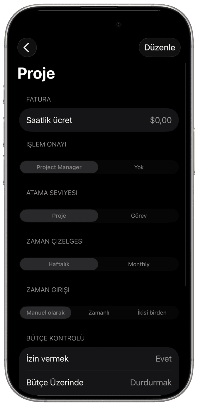 Projeyi Yönet