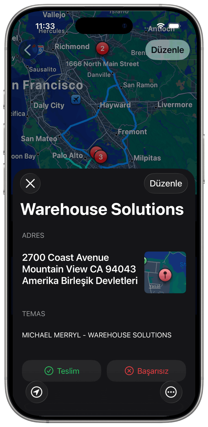 Çok Duraklı Rota Optimizasyonu Uygulaması